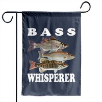 Drapeau de jardin pêcheur de bar d'eau douce — Drapeaux décoratifs