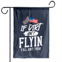 Dirt Track Racing Sprint Car Garden Flag