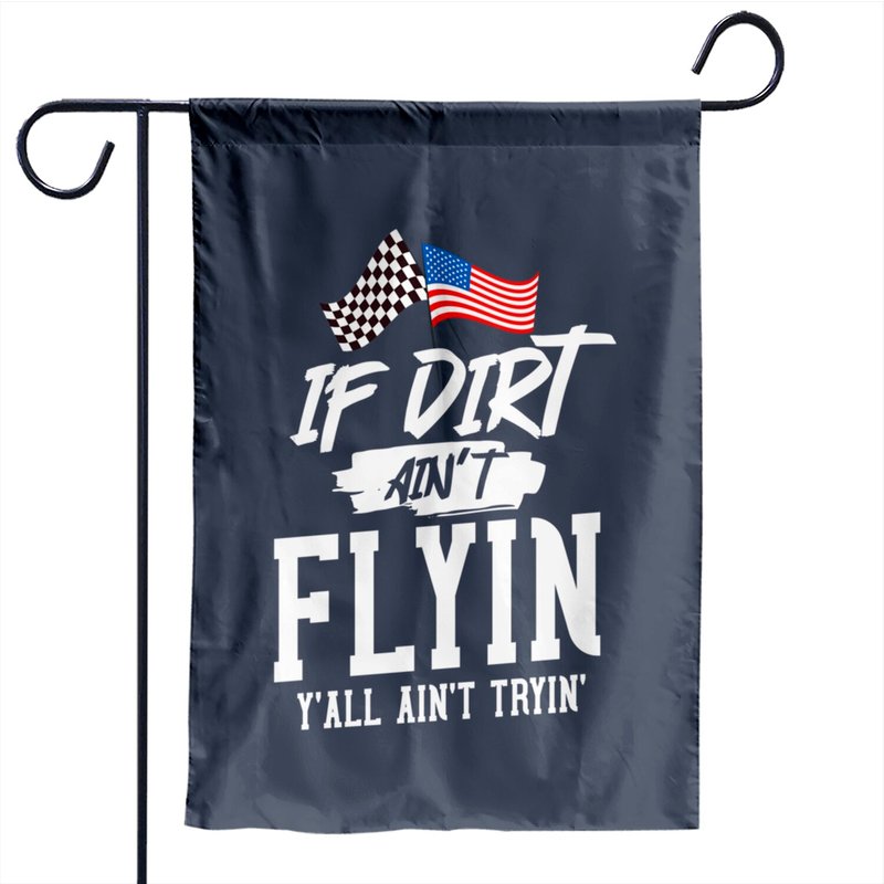 Dirt Track Racing Sprint Car Garden Flag — Decorative Flags
