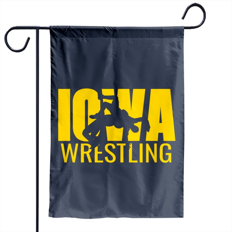 Drapeau de jardin Iowa Wrestler Freestyle — Drapeaux décoratifs