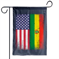Bolivian American Flag Garden Flag