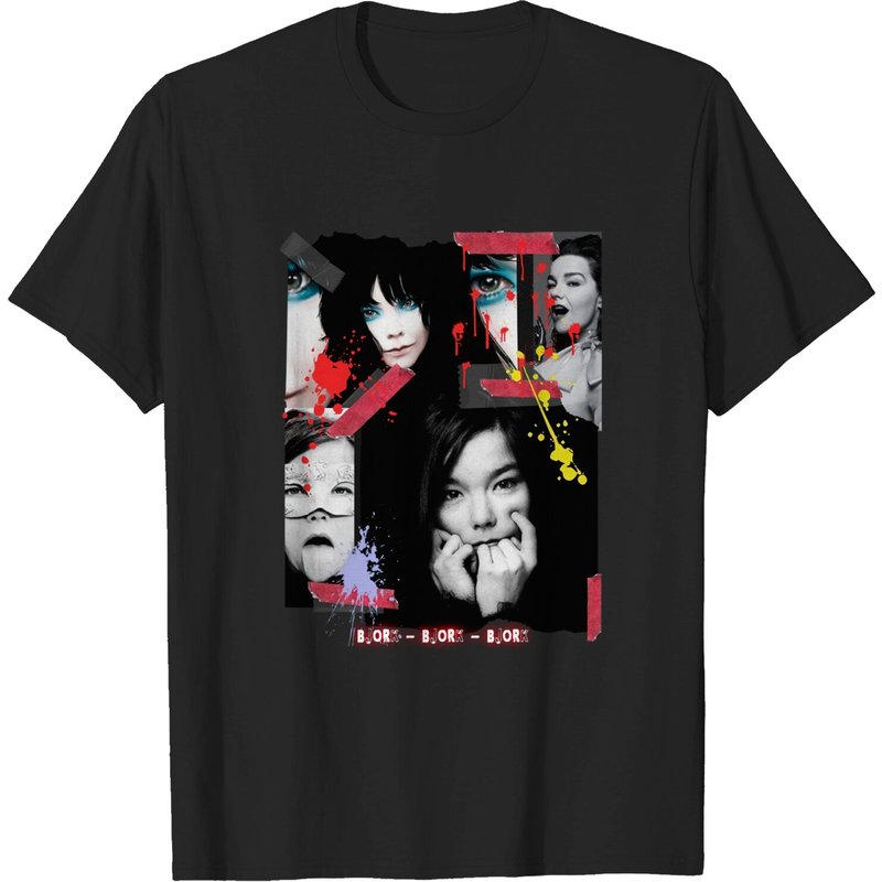 T-shirt Bjork pour hommes en noir — T-shirts pour hommes