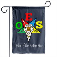 Oes Order Of The Eastern Star Logo Garden Flag — Decorative Flags