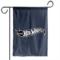 Hot Wheels Logo Garden Flag for Outdoor Use