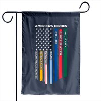 First Responders Police Military Firefighter Nurse Garden Flag