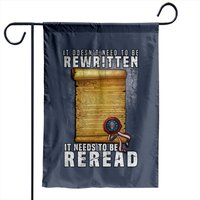 Drapeau de jardin Constitution Needs To Be Reread Not Rewritten