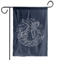 Drapeau de jardin Humpback Whale Ocean Waves