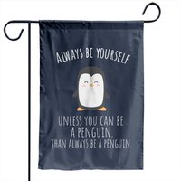 Drapeau de Jardin Design Pingouin pour Amateurs de Pingouins