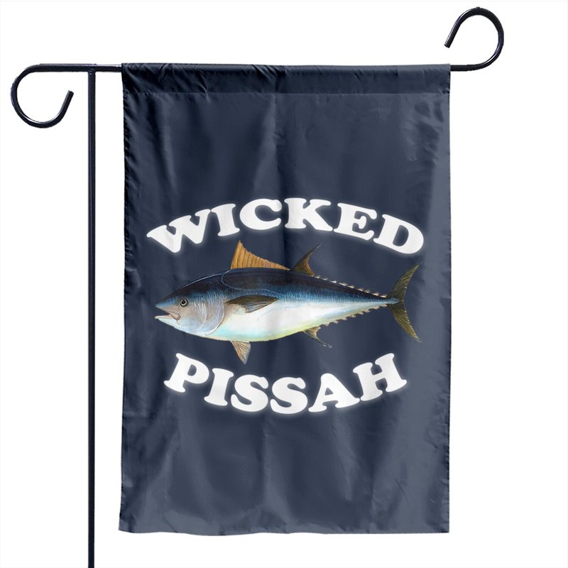 Drapeau de jardin Wicked Pissah Illustration de Thon Rouge — Drapeaux décoratifs