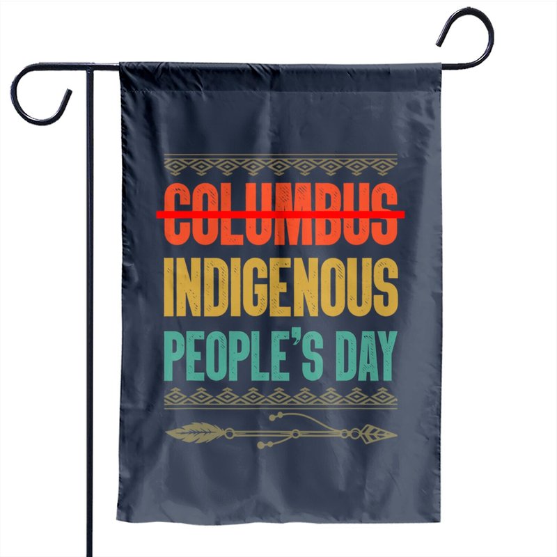 Drapeau de jardin autochtone - Jour des peuples autochtones — Drapeaux décoratifs