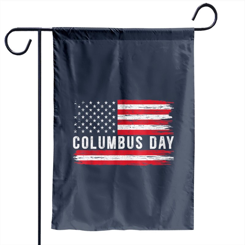 Drapeau du Jour de Christophe Colomb USA Drapeau du Patrimoine Italo-Américain — Drapeaux décoratifs