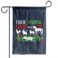 Drapeau de jardin Vegan pour véritables amoureux des animaux