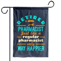 Drapeau de jardin Retraité Pharmacien Chemin Plus Heureux