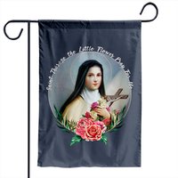 Drapeau de jardin catholique Sainte Thérèse la Petite Fleur