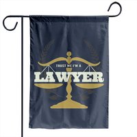 Drapeau de jardin avocat humoristique