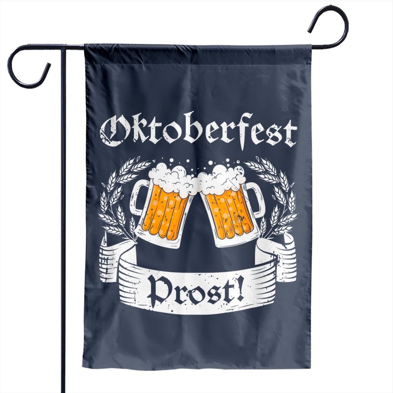Drapeau de jardin Oktoberfest Prost - Décor de festival de bière — Drapeaux décoratifs