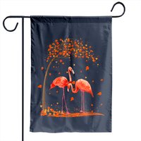 Drapeau de Jardin Thanksgiving Halloween Flamant Rose It's Fall Y'all — Drapeaux décoratifs