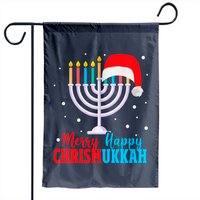 Drapeau de jardin juif Chrismukkah de Noël Hanoukka
