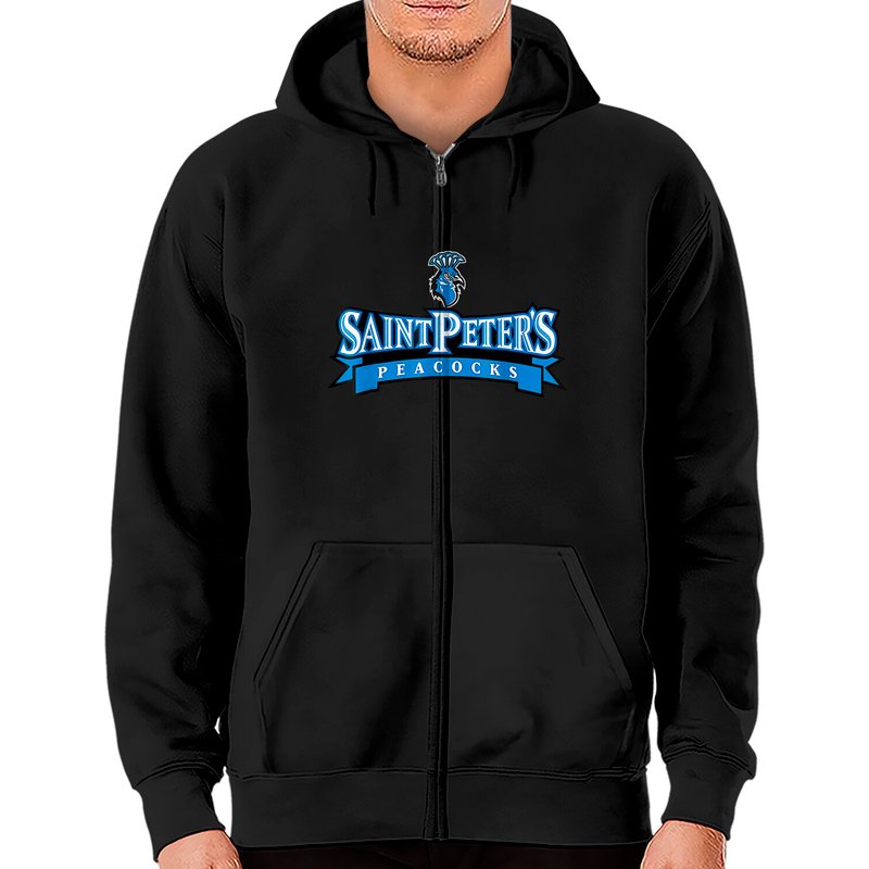 Hoodie zippé unisexe St. Peter's Peacocks — Sweats à capuche pour hommes