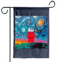 Drapeaux de jardin Snoopy et Woodstock pour usage extérieur