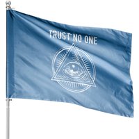 Illuminati Clothing Trust No One House Flag with All Seeing Eye — Decorative Flags