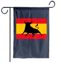 Drapeau Espagnol avec Taureau pour Jardin