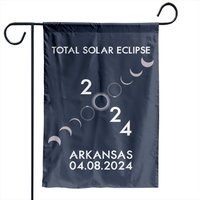 America Totality 04.08.24 Total Solar Eclipse 2024 Garden Flag — Decorative Flags