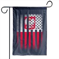 Drapeau de jardin Polish Roots American Grown Poland USA — Drapeaux décoratifs