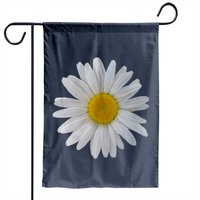 Drapeau de jardin fleur de marguerite blanche