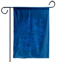 Drapeau de jardin avec calligraphie kanji de dragon japonais