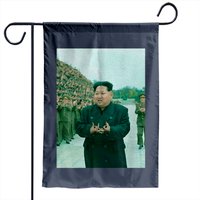 Drapeau de jardin Kim Jong Un Blood pour la marine