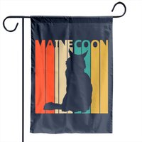 Drapeau de jardin Vintage Maine Coon Cat