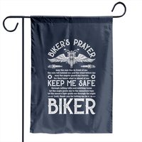 Biker's Prayer Vintage Motorcycle Garden Flag — Decorative Flags