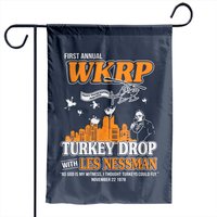 First Annual Wkrp Turkey Drop Les Nessman Garden Flag — Decorative Flags