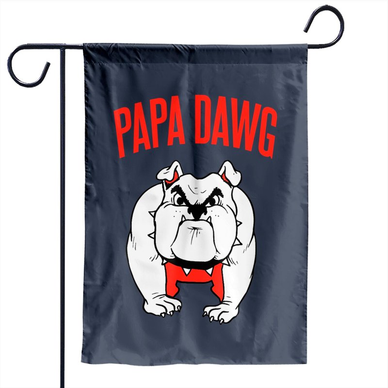 Drapeau de jardin Bulldogs Papa Dawg Georgia — Drapeaux décoratifs