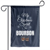 Drapeau de jardin Mon esprit de Noël est Bourbon — Drapeaux décoratifs