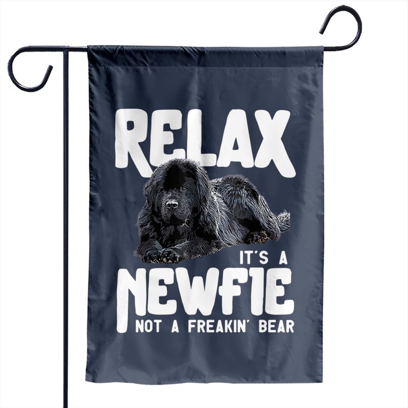 Relax It's A Newfie Newfoundland Dog Garden Flag — Decorative Flags