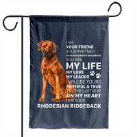 I Am Your Friend Dog Rhodesian Ridgeback Garden Flag — Decorative Flags