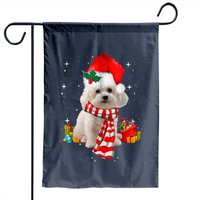 Bichon Frise Christmas Garden Flag - Double-Sided Print — Decorative Flags