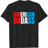 T-shirts Kid Rock American Badass Rouge, Blanc & Bleu pour Hommes — T-shirts pour hommes
