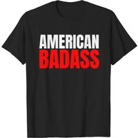 T-shirts Kid Rock American Badass Rouge et Blanc pour Hommes — T-shirts pour hommes