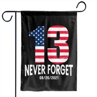 Never Forget 13 Service Members Kabul Afghanistan Airport Garden Flag — Decorative Flags