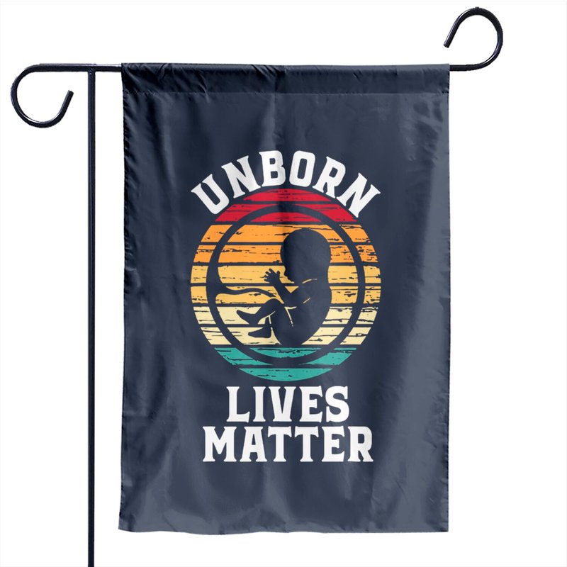 Unborn Lives Matter Garden Flag - Double-Sided Print — Decorative Flags