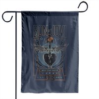 Bon Jovi Keep The Faith Garden Flag - Double-Sided Print — Decorative Flags