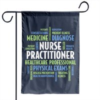 Drapeau de jardin Infirmière Praticienne Np Words — Drapeaux décoratifs