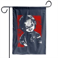 Child's Play Chucky Distressed Portrait Garden Flag — Decorative Flags