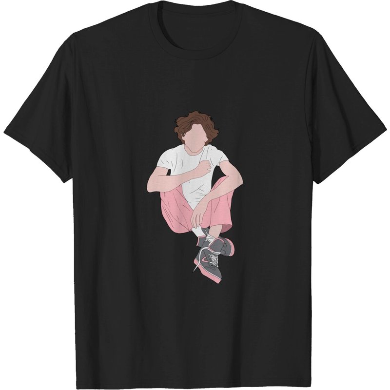 Timothee Chalamet Men's Black Actor T-Shirt
