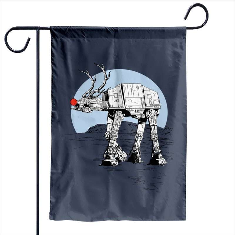 Drapeau de jardin graphique de Noël Rudolph Atat Walker — Drapeaux décoratifs