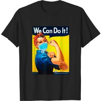 T-shirt Rosie The Riveter Face We Can Do It Édition Masque