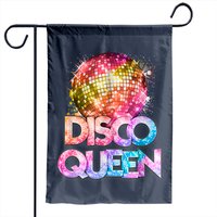 Drapeau de Jardin Costume Vintage Disco Queen des Années 70 — Drapeaux décoratifs